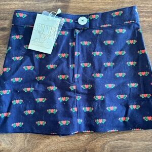 NWT TBBC Navy A Kind Heart Skirt Sz 3
